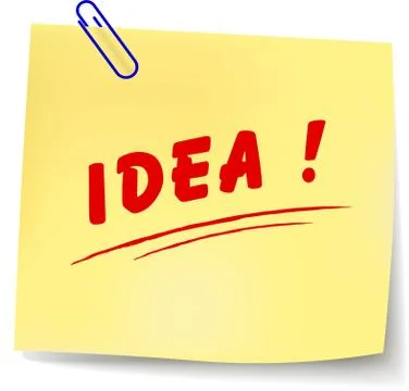 Vector idea message Stock Illustration