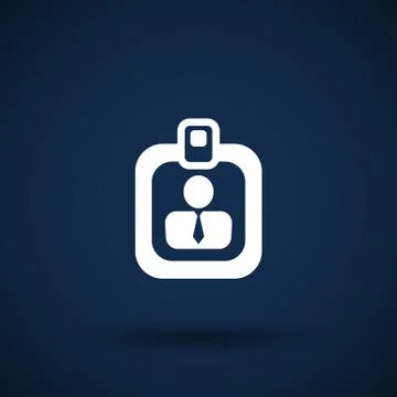 Vector identification card icon  vector profile search Stock Illustration