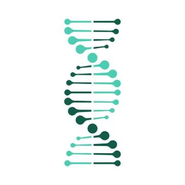 Vector iilustration of colored dna icon. Isolated. Stock Illustration