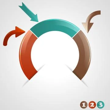 Vector iinfographic template Stock Illustration