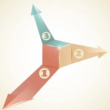 Vector iinfographic template Stock Illustration