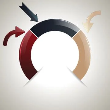 Vector iinfographic template Illustrazione stock