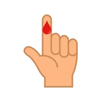 Vector illstration of blood test icon. Isolated. Stock Illustration