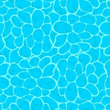Vector illstration of blue water background. Isolated. Stock Illustration