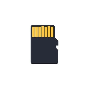 Vector illstration of cd card icon. Flat design. Isolated. 스톡 일러스트