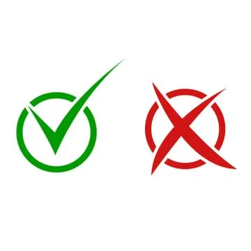 Vector illstration of check marks icon. Flat design. Isolated. Illustrazione stock