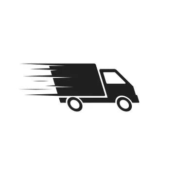 Vector illstration of delivery icon. Flat design. Isolated. Stock Illustration