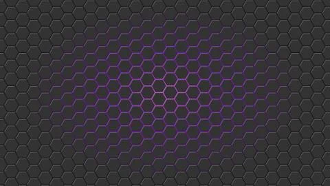 Vector illstration of hexagon background purple red light. Stock Illustration