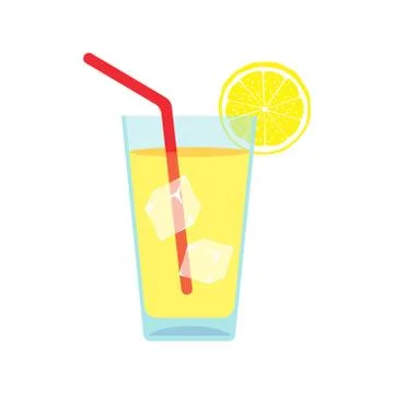 Vector illstration of lemonade on white background. Isolated. Stock Illustration