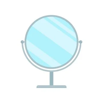 Vector illstration of mirror on white background. Isolated. Illustrazione stock