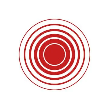 Vector illstration of pain icon. Flat design. Isolated. Stock Illustration