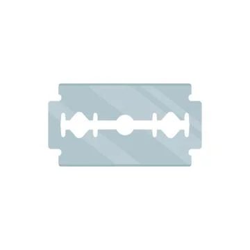 Vector illstration of razor blade icon. Flat design. Isolated. Stock Illustration