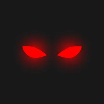 Vector illstration of red eyes. Flat design. Isolated. Stock Illustration