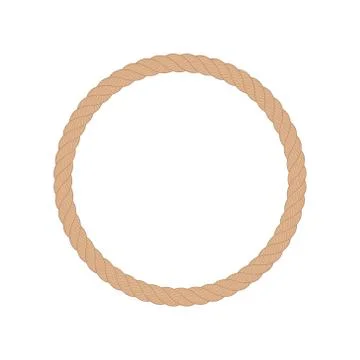 Vector illstration of rope. Flat design. Isolated. 스톡 일러스트