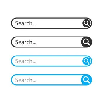 Vector illstration of search bar on white background. Isolated. Stock Illustration