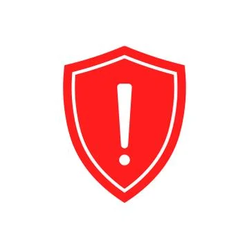 Vector illstration of sheld icon. Flat design. Isolated. Stock Illustration