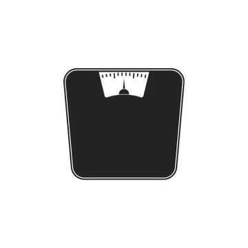 Vector illstration of simple scale icon. Flat design. Stock Illustration