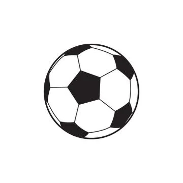 Vector illstration of soccer ball on white background. Isolated. Stock Illustration