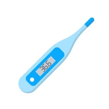 Vector illstration of thermometer on white background. Isolated. Stock Illustration