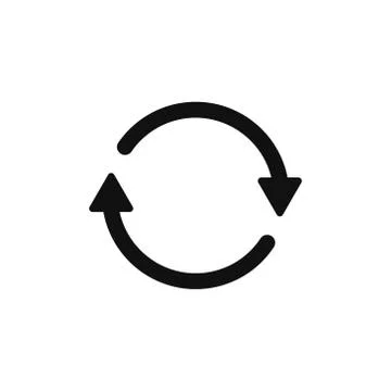 Vector illstration of tw arrows icon. Isolated. Stock Illustration