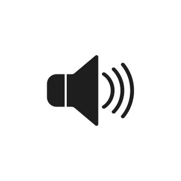 Vector illstration of volume icon. Flat design. Isolated. Stock Illustration