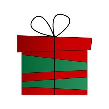 Vector Illusion New Year Gift. Stock Illustration