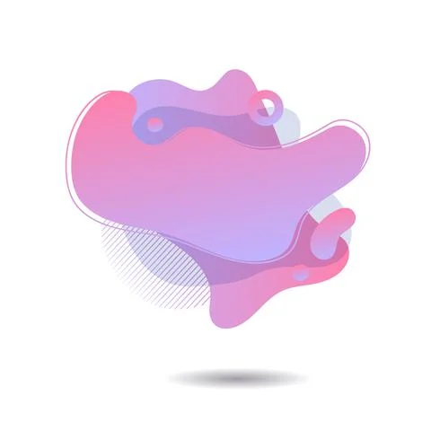 Vector illusration. Set of two colored abstract modern graphic elements. Illustrazione stock