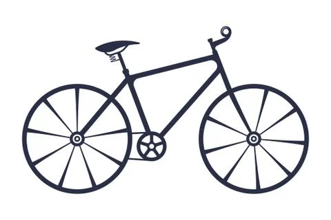 Vector Illustartion of the Bicycle. Stock Illustration