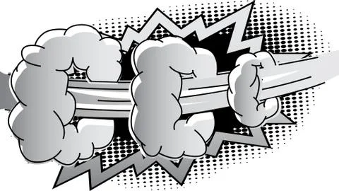 Vector illustrated cartoon, comic book style background. Stockillustratie
