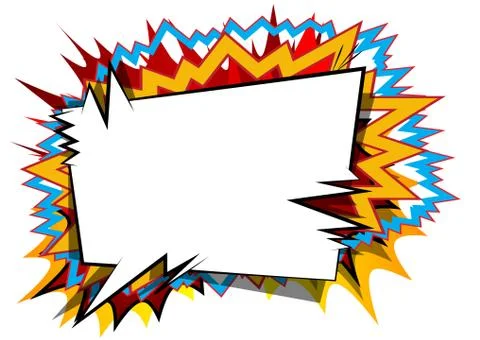 Vector illustrated comic book style background with speech bubbles. Stockillustratie