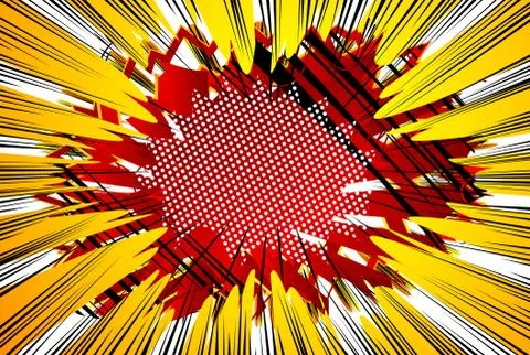 Vector illustrated retro comic background, pop art vintage style. 스톡 일러스트