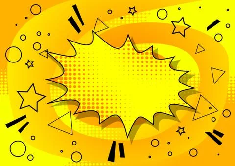 Vector illustrated retro comic background, pop art vintage style abstract bac 스톡 일러스트