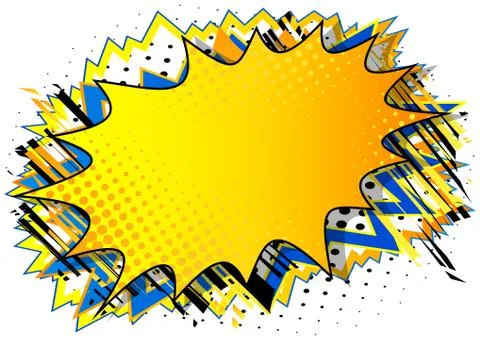 Vector illustrated retro comic background, pop art vintage style. イラスト素材