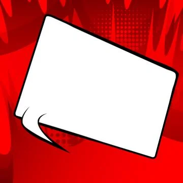 Vector illustrated retro comic book background with big blank speech bubble,  Illustrazione stock