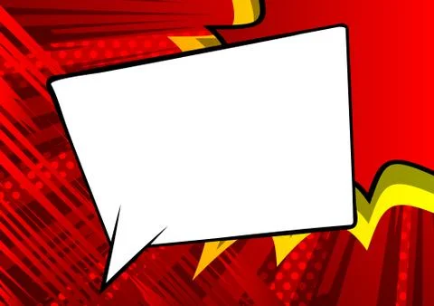 Vector illustrated retro comic book background with big blank speech bubble,  스톡 일러스트