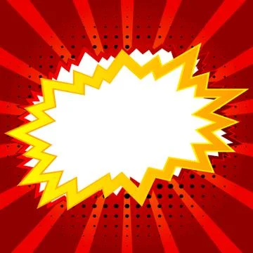 Vector illustrated retro comic book background. Pop art vintage style backdro Stock Illustration