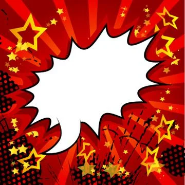 Vector illustrated retro comic book background. Pop art vintage style backdro Illustrazione stock