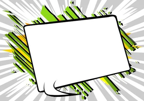 Vector illustrated retro comic book background with big blank speech bubble,  스톡 일러스트