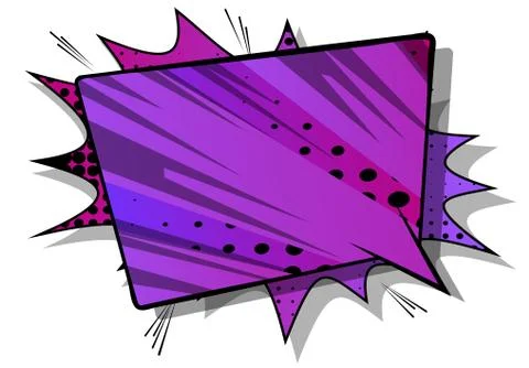 Vector illustrated retro comic book background with big colorful speech bubbl Stockillustratie