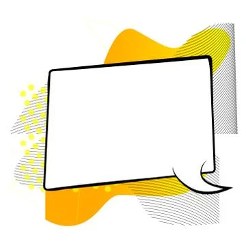 Vector illustrated retro comic book background with big blank speech bubble i 스톡 일러스트
