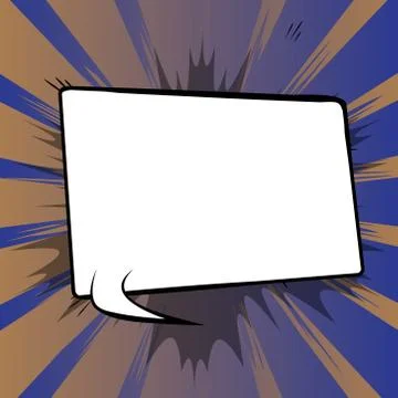 Vector illustrated retro comic book background with big blank speech bubble,  스톡 일러스트