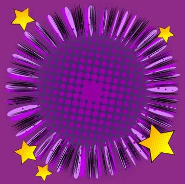 Vector illustrated retro comic book background. Pop art vintage style backdro Illustrazione stock