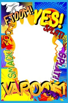 Vector illustrated retro comic pop art background with place for text. Advert Stockillustratie