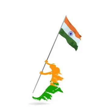 Vector Illustration for 15th August Independence day of India. Illustrazione stock