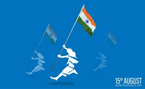 Vector Illustration for 15th August Independence day of India. 스톡 일러스트