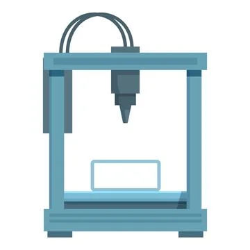 Vector illustration of a 3d printer 스톡 일러스트