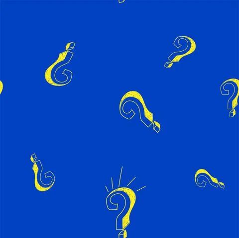 Vector illustration. 3d question mark seamless pattern. Seamless pattern Stock Illustration