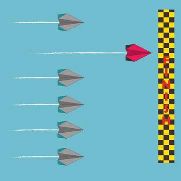 Vector illustration about daring to be different from others Stock Illustration