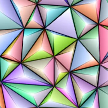 Vector illustration abstract 3d geometric polygonal triangle pattern Illustrazione stock