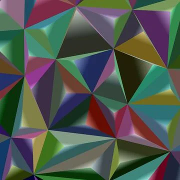 Vector illustration abstract 3d geometric polygonal triangle pattern Illustrazione stock